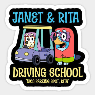 Janet And Rita Driving School Sticker